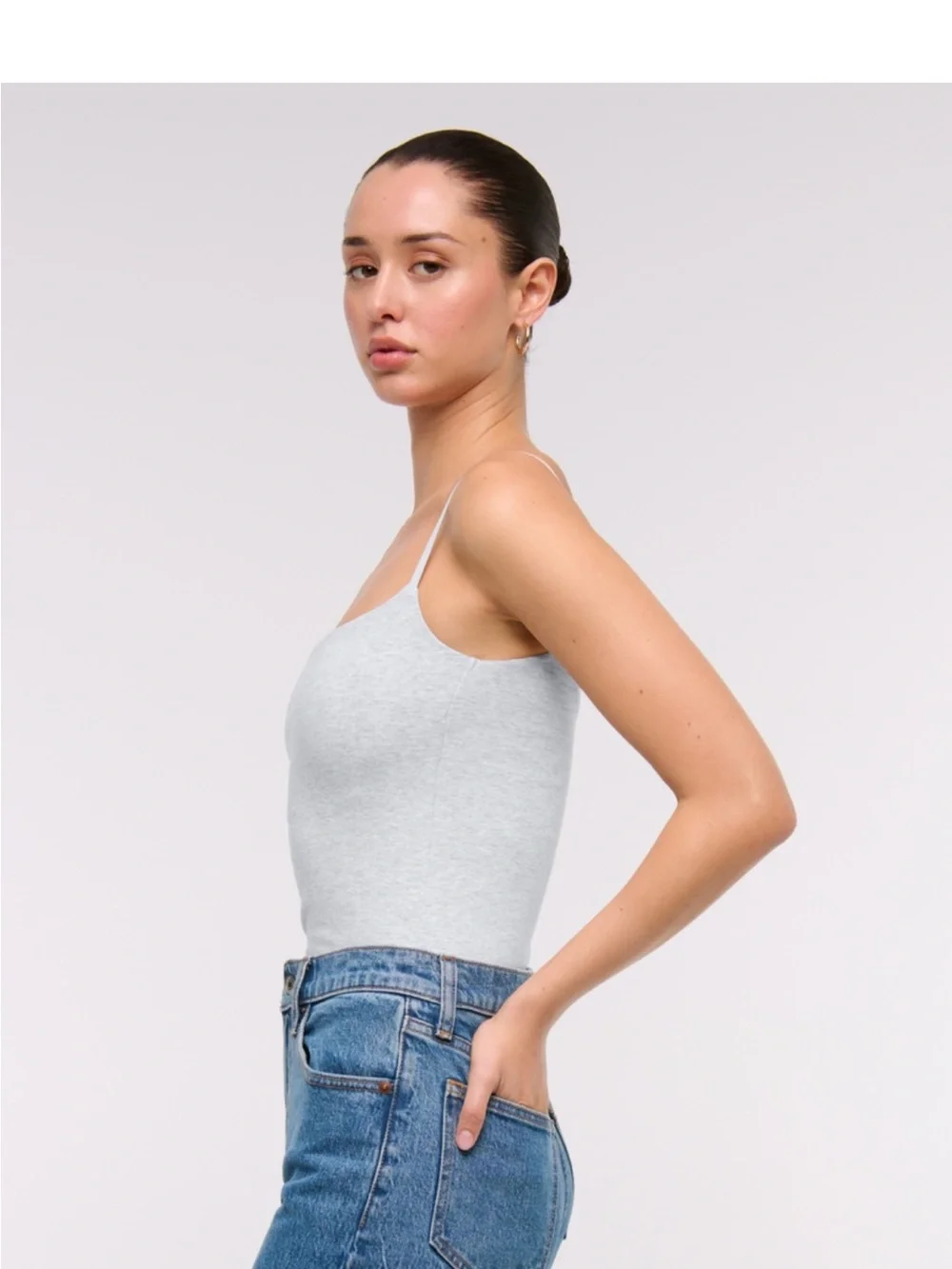 Abercrombie Bra Free 90s Cami - Light Gray - M